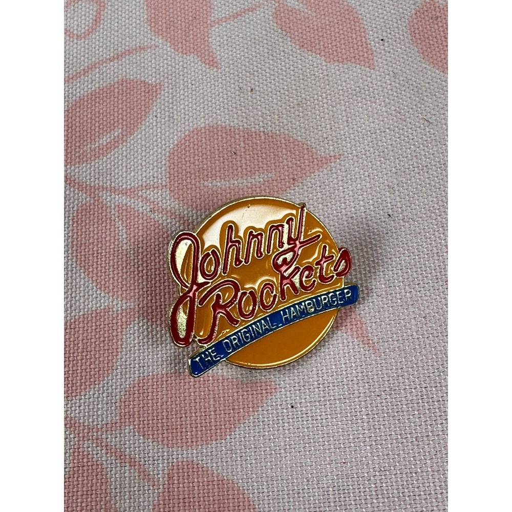 Johnny Rockets "The Original Hamburger" Advertising Fun Lapel‎ Pin